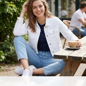 Tommy Hilfiger White Jean Jacket for Women